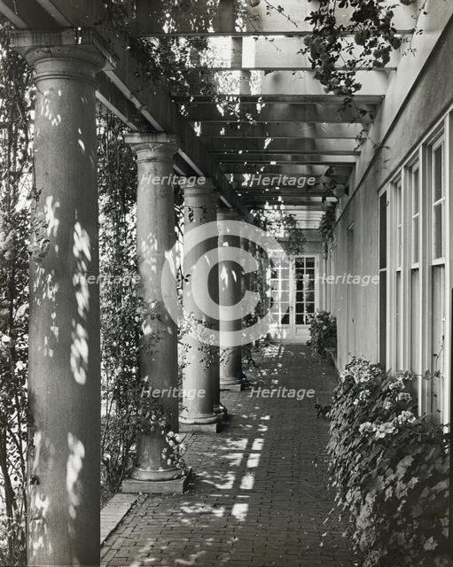 "Indian Ridge," Dr. Francis Bishop Harrington house, 166 Argilla Road, Ipswich, Massachusetts, 1926. Creator: Frances Benjamin Johnston.