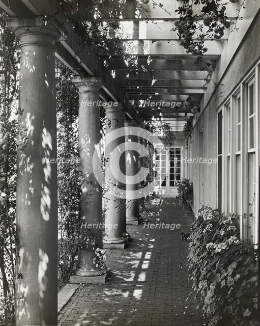 "Indian Ridge," Dr. Francis Bishop Harrington house, 166 Argilla Road, Ipswich, Massachusetts, 1926. Creator: Frances Benjamin Johnston.