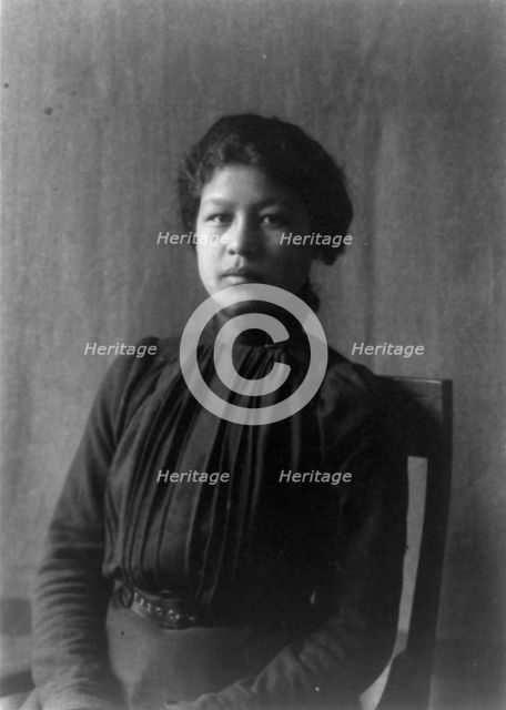 Indian student at Hampton Institute, Hampton, Va, 1899 or 1900. Creator: Frances Benjamin Johnston.