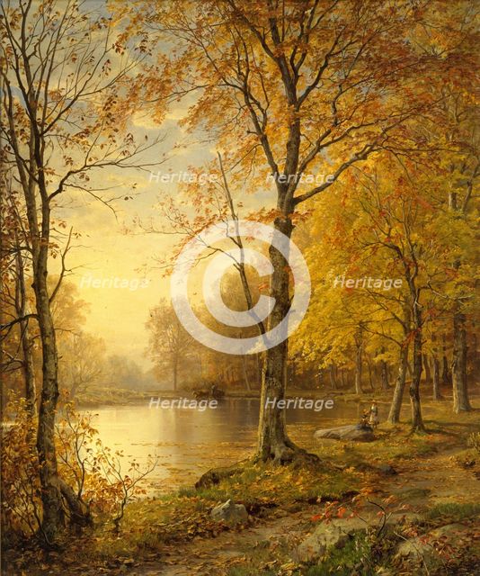 Indian Summer, 1875. Creator: William Trost Richards.
