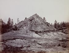 Indian Sweat House, Mendocino County, California, 1863. Creator: Carleton Emmons Watkins