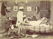 Indian servant and master, 1870s. Creator: Willoughby Wallace Hooper