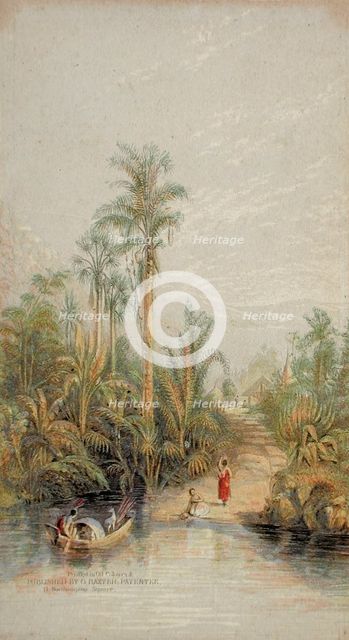 Indian Settlement, c1847. Creator: George Baxter.