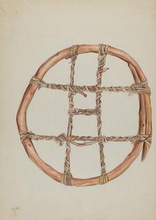 Indian Snow Shoe, c. 1937. Creator: Natalie Simon