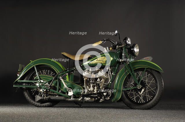 Indian sport Scout 1937. Artist: Simon Clay.