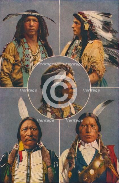 Indian types of North America, 1909. Artist: Unknown.