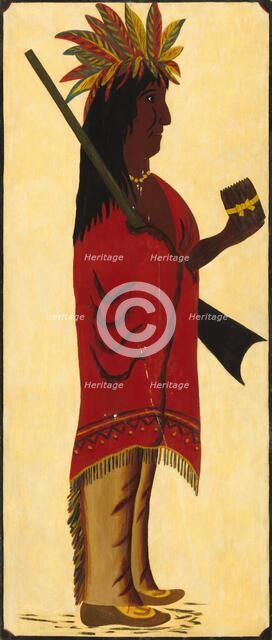 Indian Tobacco Shop Sign [reverse, Indian facing right], second half 19th century. Creator: Unknown.