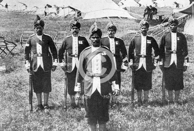 Indian troops at the front, First World War, 1914-1918, (c1920). Artist: Unknown