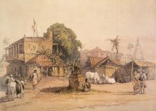 Indian village, c1835. Creator: William Prinsep