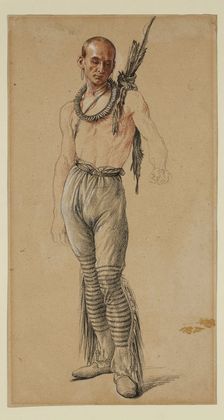 Indian Warrior, between 1829 and 1894. Creator: Jules Émile Saintin