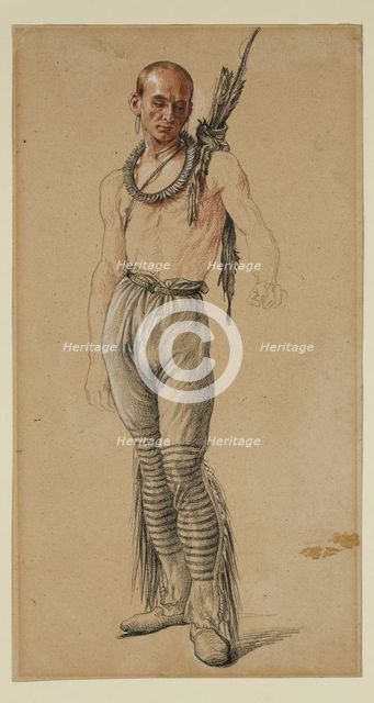 Indian Warrior, between 1829 and 1894. Creator: Jules Émile Saintin.
