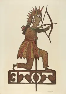 Indian Weather Vane, 1935/1942. Creator: Nicholas Amantea