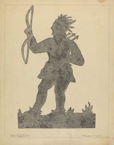 Indian Weather Vane, 1935/1942. Creator: Rollington Campbell