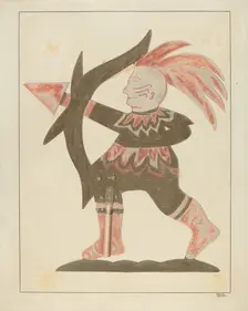 Indian Weather Vane, c. 1936. Creator: Carol Larson