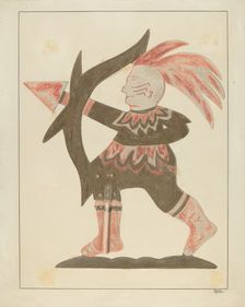 Indian Weather Vane, c. 1936. Creator: Carol Larson
