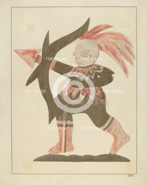 Indian Weather Vane, c. 1936. Creator: Carol Larson.