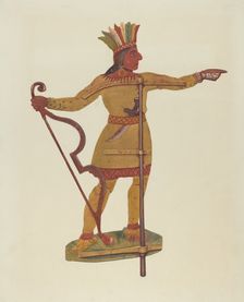Indian Weather Vane, c. 1938. Creator: Alice Stearns