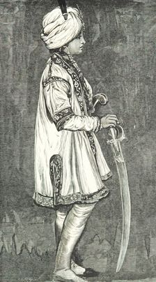 Indian youth in profile, 1879. Creator: Valentine Cameron Prinsep