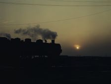 Indiana Harbor Belt RR, switch engine in yard near Calumet park..., near Chicago, Ill., 1943. Creator: Jack Delano