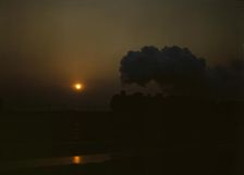 Indiana Harbor Belt R.R., switch engine in yard near Calumet Park..., near Chicago, Ill., 1943. Creator: Jack Delano