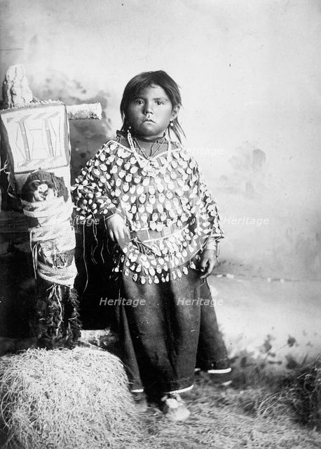 Indians, American - Child, 1916. Creator: Harris & Ewing.
