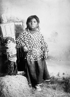 Indians, American - Child, 1916. Creator: Harris & Ewing