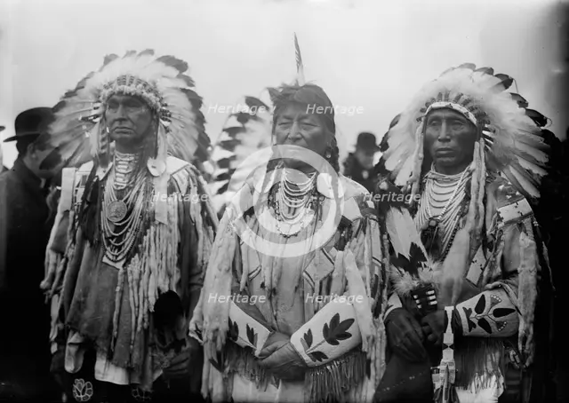 Indians at dedication, 1913. Creator: Bain News Service.