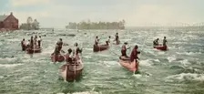 Indians fishing at the "Soo", c1901. Creator: Unknown