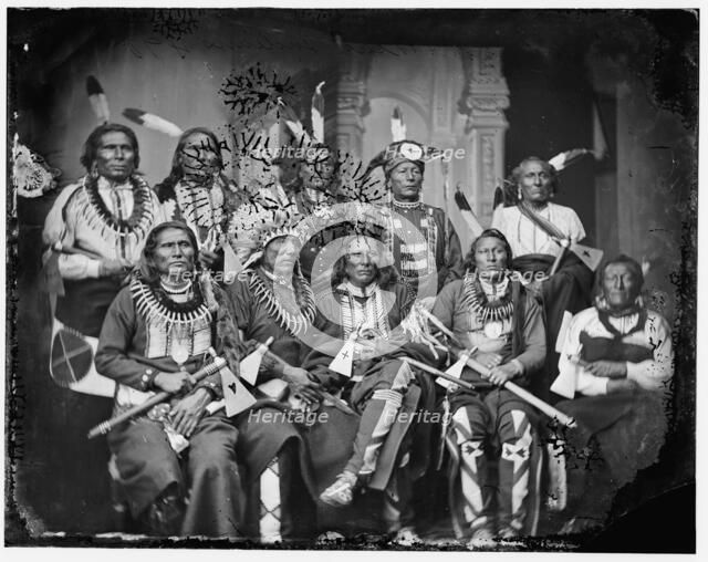 Indians group, between 1865 and 1880. Creator: Unknown.