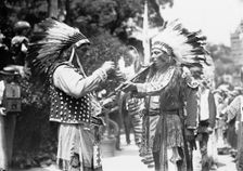 Indians in N.Y. 4th July parade, between c1910 and c1915. Creator: Bain News Service