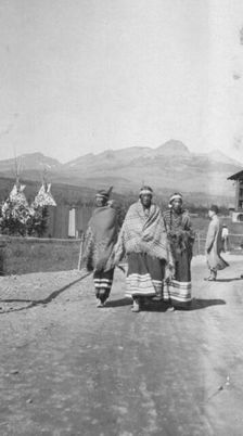 Indians in native dress, between c1900 and 1923. Creator: Unknown