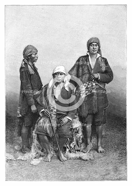Indians of Tecpan, Guatemala, c1890.Artist: Henri Thiriat