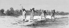 'Indians Shooting Fish; The Fresh-water Turtle of the Amazons 1875. Creator: Unknown