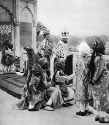 India's princely pages, George V and Queen May in Delhi, 1911, (1935)