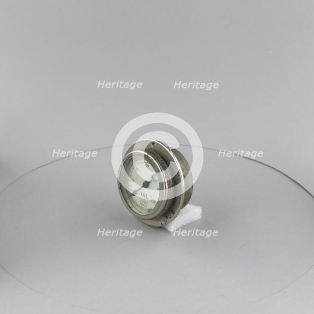 Indicator, Oil Pressure, ca. 1920. Creator: United States Gauge Co.