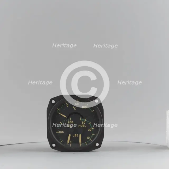 Indicator, Combined, Oil Temperature / Oil Pressure / Fuel Pressure, AN5773-1A. Creator: Thomas A. Edison, Incorporated.