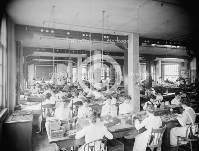 Indicator department, National Cash Register [Company], Dayton, Ohio, (1902?). Creator: Unknown.