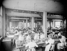 Indicator department, National Cash Register [Company], Dayton, Ohio, (1902?). Creator: Unknown