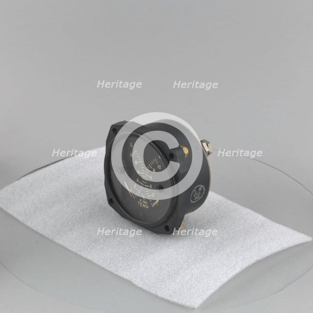 Indicator, Exhaust Gas Temperature, Dual, ca. 1943. Creator: Lewis Engineering Co.