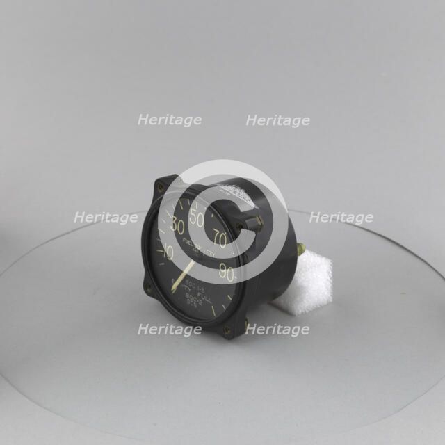 Indicator, Fuel Quantity, ca. 1938. Creator: United States Gauge Co.