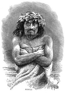 Indigenous person of Vancouver Island, British Columbia, 19th century.Artist: Whymper