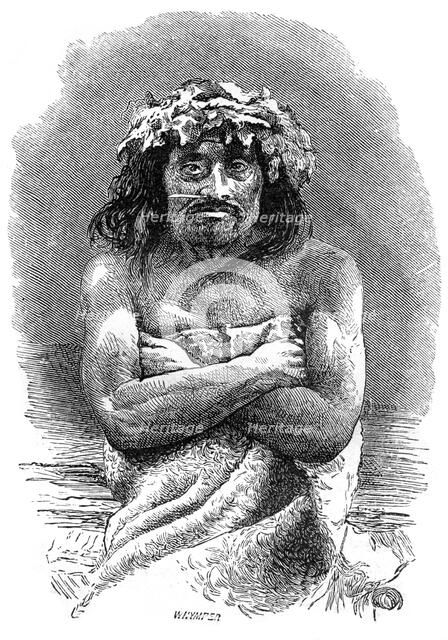 Indigenous person of Vancouver Island, British Columbia, 19th century.Artist: Whymper