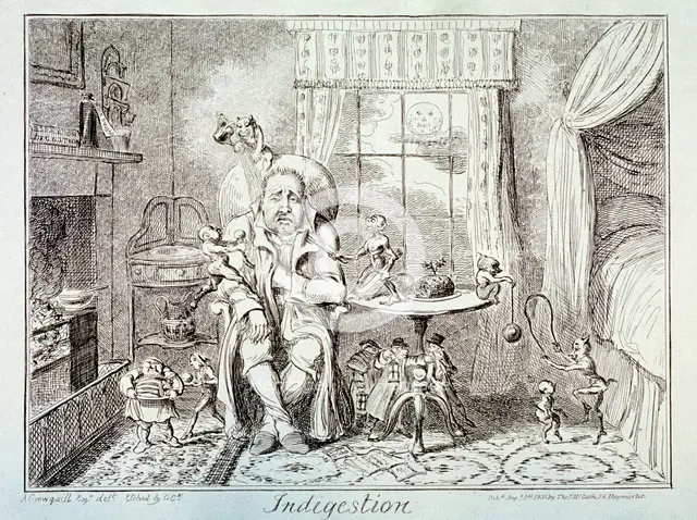 'Indigestion', 1835. Artist: George Cruikshank