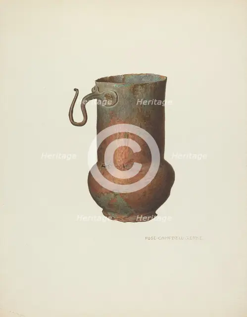 Individual Container for Indian's Daily Portion of Food, c. 1940. Creator: Rose Campbell-Gerke.