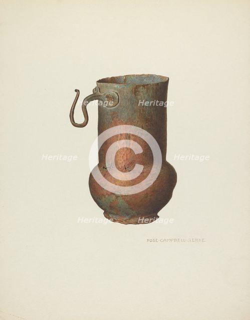 Individual Container for Indian's Daily Portion of Food, c. 1940. Creator: Rose Campbell-Gerke.