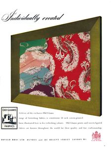 Individually created - Old Glamis Fabrics advertisement c1945