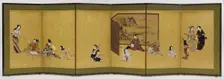 Indoor occupations, Momoyama period, 1568-1615. Creator: Unknown