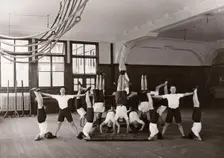 Indoor gym lesson, 1933