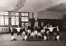 Indoor gym lesson, 1933