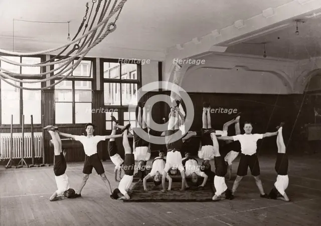 Indoor gym lesson, 1933. Artist: Unknown